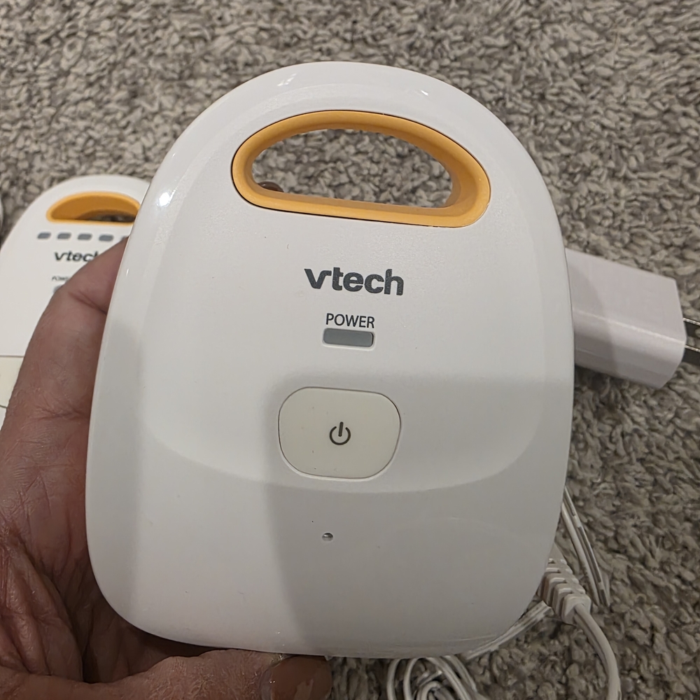 VTech White and Orange Electronic Device